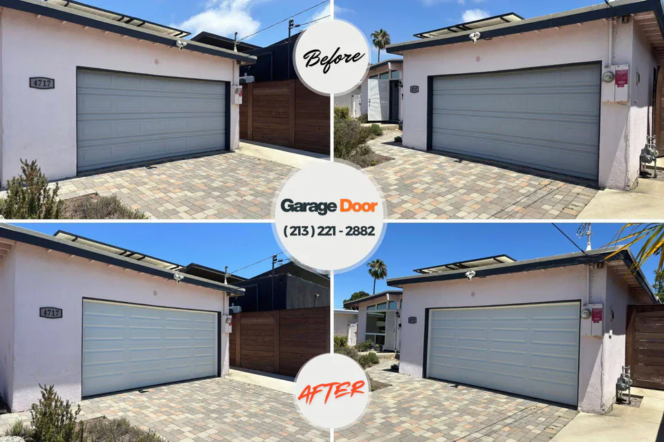 Before and after: garage door company Huntingtown, MD